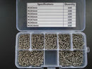 M2 Stainless Steel Phillips Pan Head Self Tapping Screws Assortment Kit 700 pcs