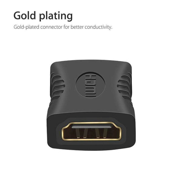 10Pcs Hdmi Female To Female Coupler Extender Adapter Connector F F For Hdtv D4W9