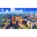 1000pcs Sakura City Jigsaw DIY Puzzle Educational Assembling Picture Toys