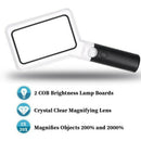 Magnifier ,Handheld Magnifier with Led ,Dimmable Magnifying Glasses for Rea N5Q4