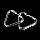 4Pcs Replacement Chrome Finish Split Ring Camera Strap Triangle Rings Hook ES