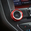 Center Console Volume Tune Knob Cover Ring Trim Interior Accessories for Fo
