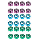 24Pcs Skateboard Truck Wheel Axle Screw Nuts Longboard Accessories