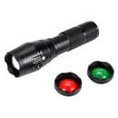 2000 lm Red /White / GN Light 3xLED Flashlight Hunting Lamp 18650L zfLDUKL Hn