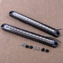 2x White 15LED Light Bar Strip Stop Brake Reverse Backup Tail Lamp Truck Trailer