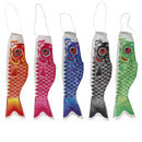 5x Colorful Japanese Windsock Carp Flag Wind Streamer Garden Yard Hanging Decor