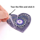 New 5D Diy Diamond Painting Color Heart-Shaped Keychain Pendant Special Sha