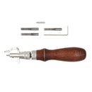 Steel 5in1 Leather Stitching Groover Skiving Edger Leather Cutting Tools Set