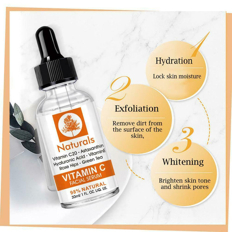 Vitamin C plant extract facial brightening moisturizing revitalizing essence