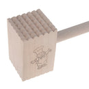Wooden double sided beef steak mallet meat tenderizer kitchen hammer pounder3CXP