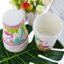 10X Flamingo Paper Cups Kids Happy Birthday Wedding Party Decor Flamingo Cup FT