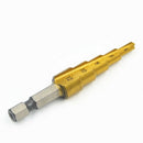 3X Titanium Coated Steel Quick-change Hex Shank Stepped Drill Bits M2 Tool cvx