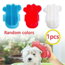Rubber Dog Grooming Brush Cleaning Massage Comb Glove New For Small Dogs La K1S8