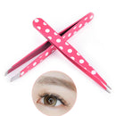 2Pcs/Set Hair Removal Eyebrow Tweezer Eye Brow Clips Beauty Makeup Tools SP