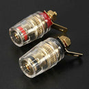 12 Pcs Copper Crystal Post Binding Post For Speaker Amplifier 4mm Banana Pl