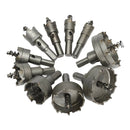 10 Pack Carbide Tip Drill Bits 16-53mm TCT Saw Cutter Tool For Steel Metal Alloy