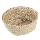 Storage Basket Rattan Straw Basket Wicker Folding Flower  Pot Flower Basket