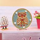 DIY Full Special Drill Diamond Painting Bird LED Night Lamp Home Decor (E)