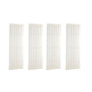 4Pcs Home French Door Curtains Blackout Curtain White 64x183cm
