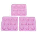 1pc Dog Bone Dog Footprint Cake Mold Silicone dog bone molds party supplies BX