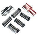 5pcs Block/Strip 6Position 25A Wire Barrier Dual Row Screw Terminal Panel