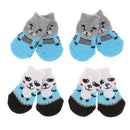8 PCS Anti-Slip Knit Socks for pets Rubber Reinforcement for Indoor Wear, Slip