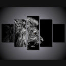 Canvas Print 5 Pieces Separation Painting Deco Wall Chart for Home Office-L