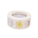500 Pcs Round Cartoon Thank You Stickers Cute Sun Rainbow Clouds StiSEAU