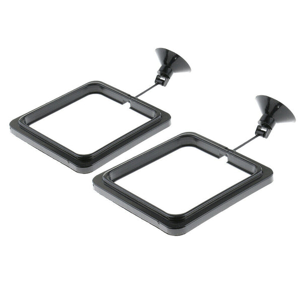 2 Pcs Practical Floating Food Square - Reduces Waste & Maintains Water Quality