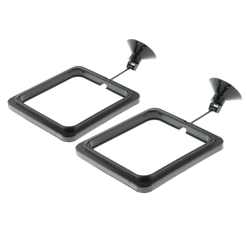 2 Pcs Practical Floating Food Square - Reduces Waste & Maintains Water Quality