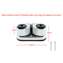 Kayak Cam Cleats & Fairlead Stainless Steel Fast Entry fits 3-12mm Line