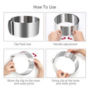1 pcs Mousse Ring Retractable Round Cake Baking Ring Durable Stainless Steel