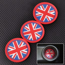 fit for Mini R55 R56 R57 R58 R59 Mini Cup Mat Anti-Slip Cup Pad Union Jack Flag