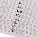 12pcs/set Drawing Nail Art Practice Learning Template Painting Guide Paper SEAU