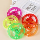 4 Pcs Outdoor Toys Kids Funny LED Light Flying Saucer Colorful Spin