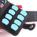 16pcs PU Guitar Black picks bag Package Holder Bass Ukulele guitar accessor BX