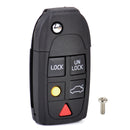 5 Button Folding Flip Remote Key Shell Case Fob fit for Volvo S60 S80 XC70 XC90