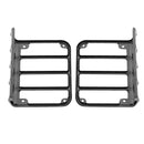 1Pair Metal Rear Tail Light Guards Covers for 07-17 Jeep Wrangler JK JKU A