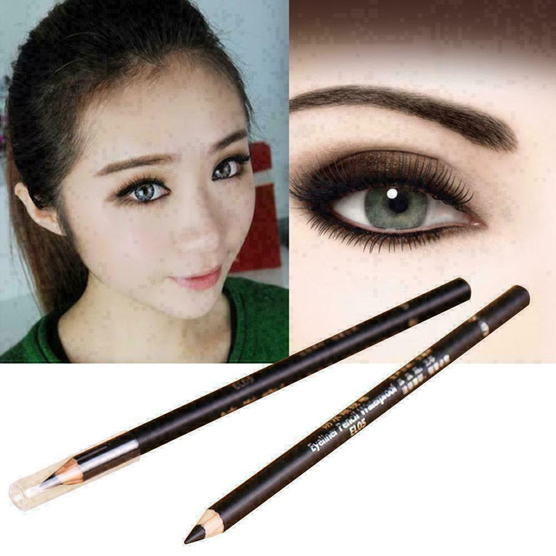 Eyeliner Pencil Stamp Waterproof Black Eyes Beauty K6A0 U5F8 M Long-lasting W5X0
