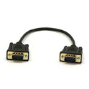 PC Computer 15Pin VGA Male To Male Cable Adapter Wire Black