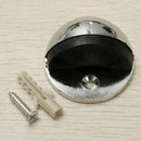2* 43mm Floor-mounted Door Stops Stainless steel Satin Half Moon Doors Stoppers