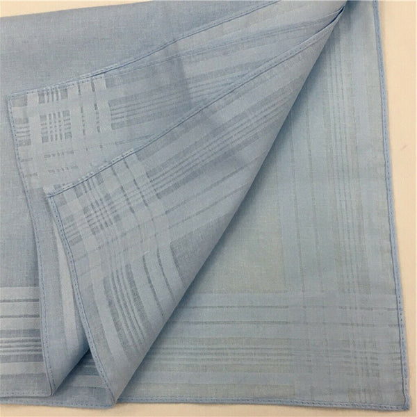 12x Classic 100% Cotton Plain Handkerchiefs Square Hankie Party Kerchiefs