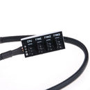 1 To 4 4-Pin TX4 PWM CPU Cooling Fan Splitter Adapter Braided Power Cable ME