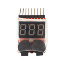 5X(1S-8S Lipo Battery Low Voltage Tester Test VOLTMETRE test monitor Buzze P7V2)