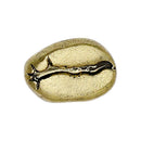 Women Bags Badge Coffee Bean Shaped Brooches Collar Pin Jewelry (Bronze) A