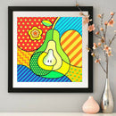 5D DIY Full Round Drill Diamond Painting Pear Cross Stitch Embroidery Kit