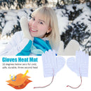 1pair Outdoor Winter Warm Gloves Heat Mat Electric Fever Waterproof 5v 2A Pad
