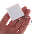 2PCS 1M Retractable Ruler Plastic Portable Mini Tape Measure With Key Chain n3c~