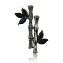 Bamboo Leaf Brooches For Women Brooch Wedding Bouquet Pins Coat Dress Jewel