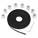 10M Rubber Opening Belt 6mm Width+8pcs GT2 Pulley 20 Teeth Bore 5mm +4pcs B